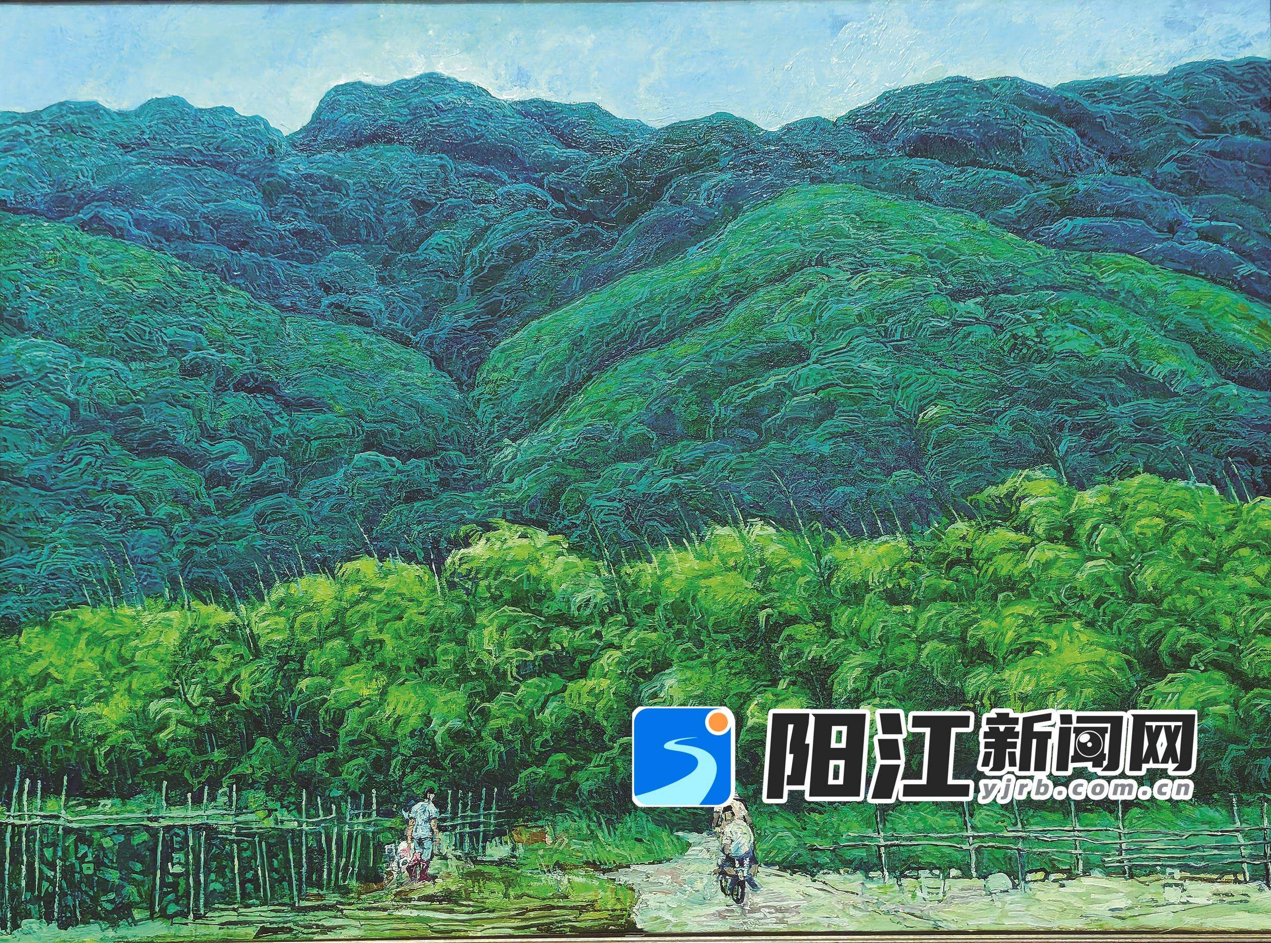 春山人家(油画) 曾 华