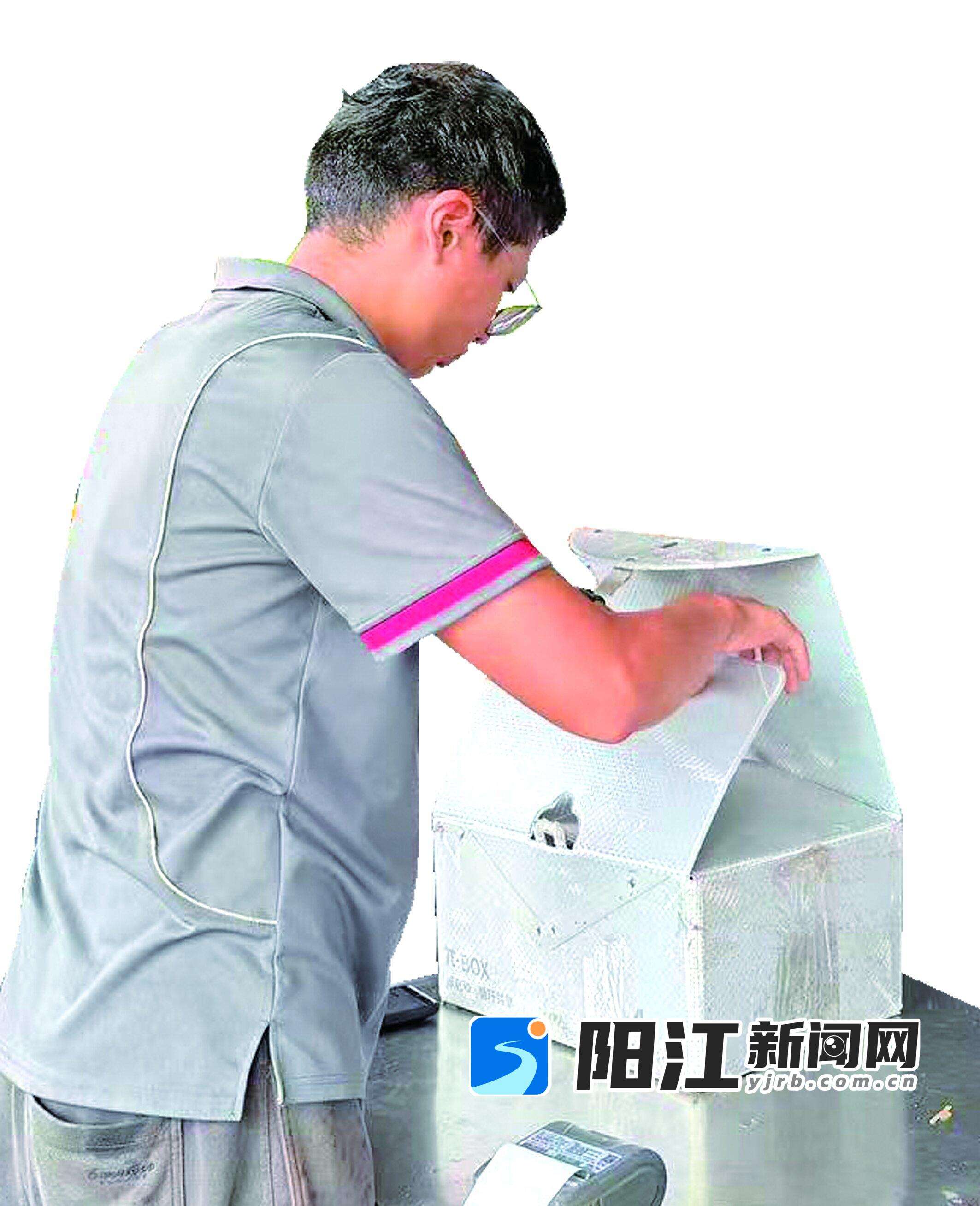可回收的“循环箱”在阳江悄然“上岗”。