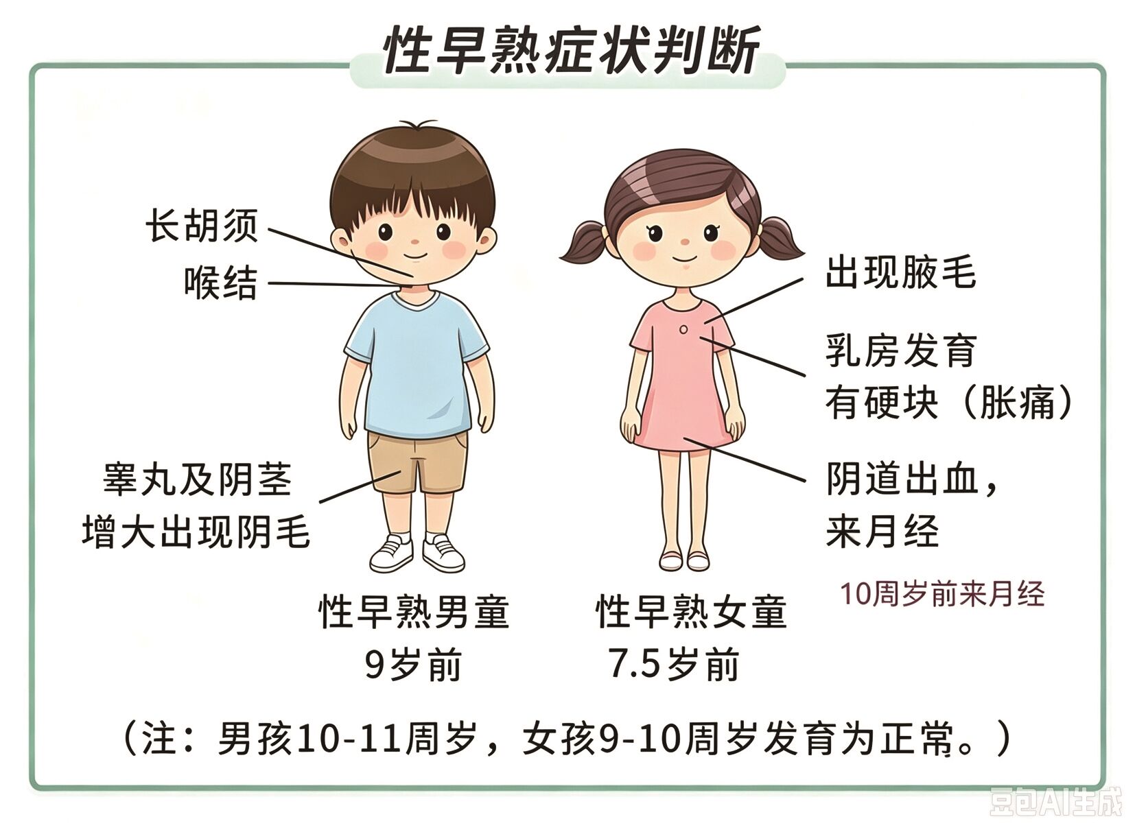 性早熟症状判断