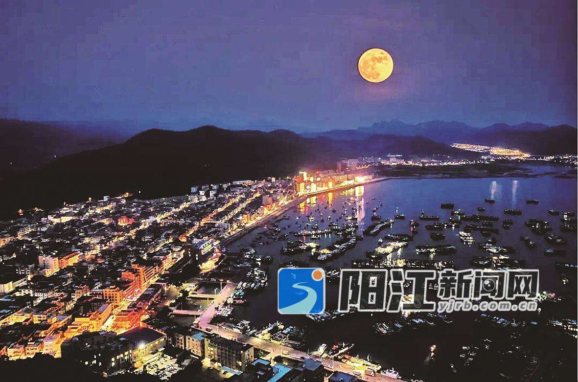 渔港夜景