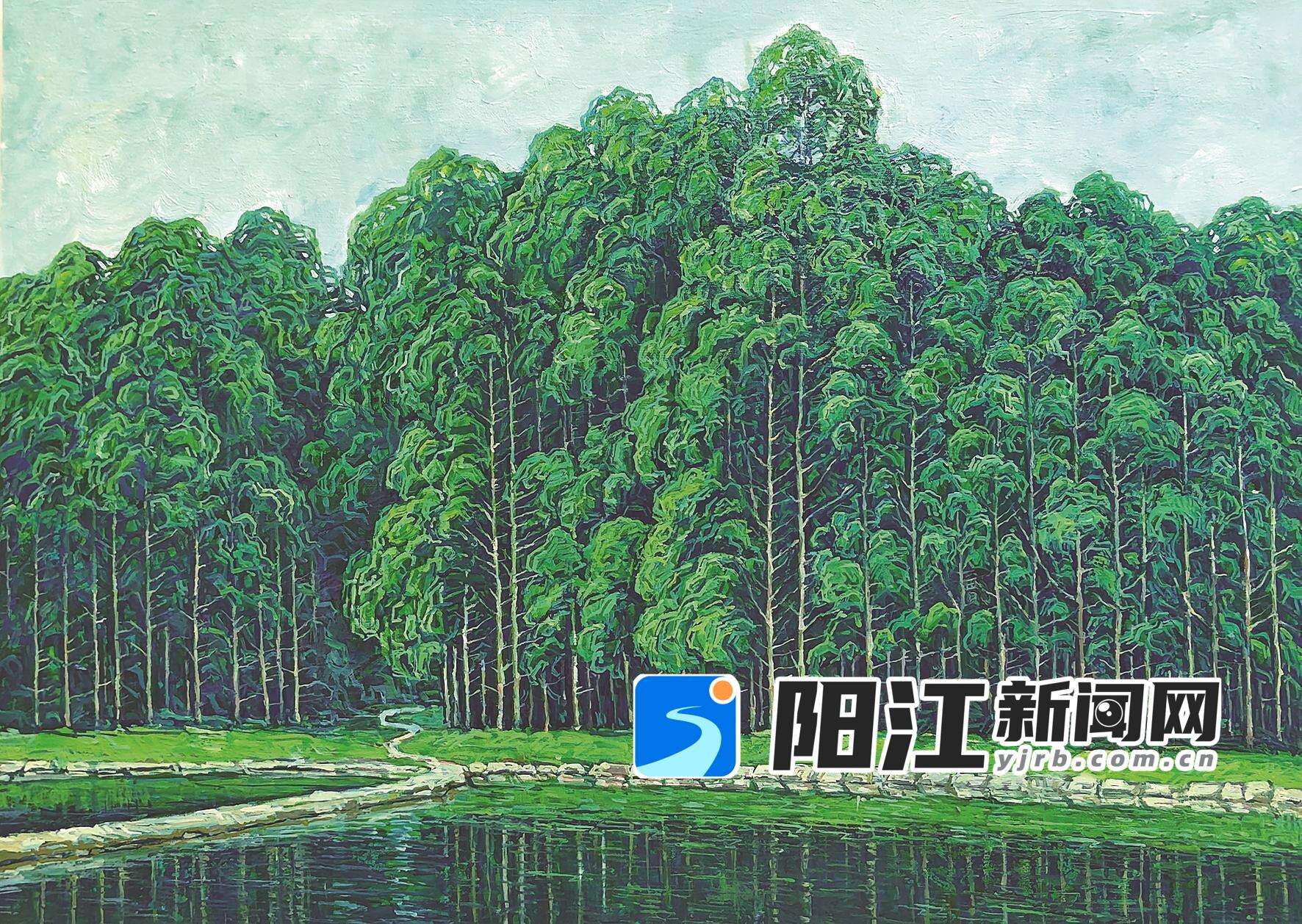 龙高山下的小路(油画)