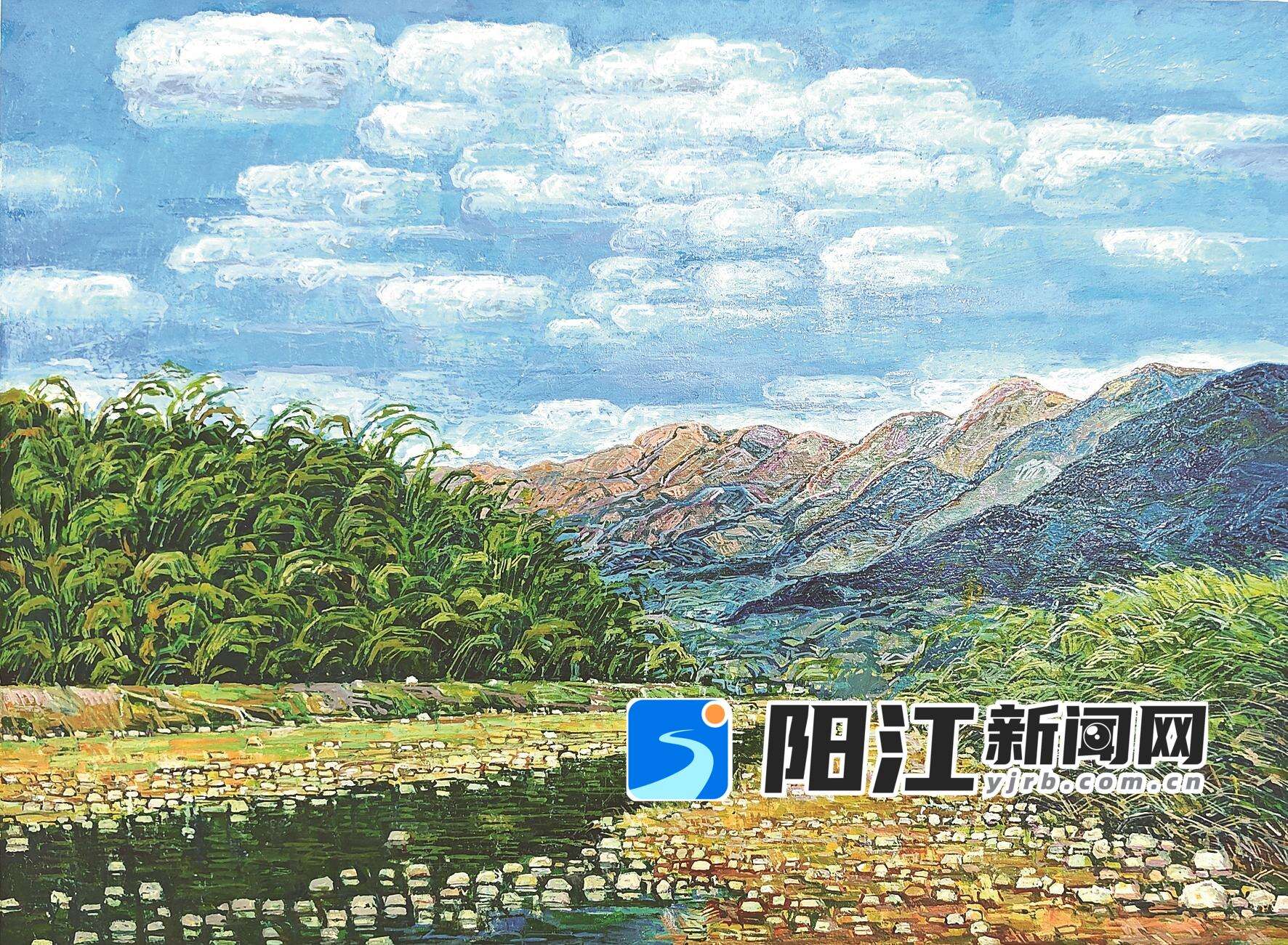 “家山底色一一曾华油画新作展”部分作品 雨林河的倾诉(油画)